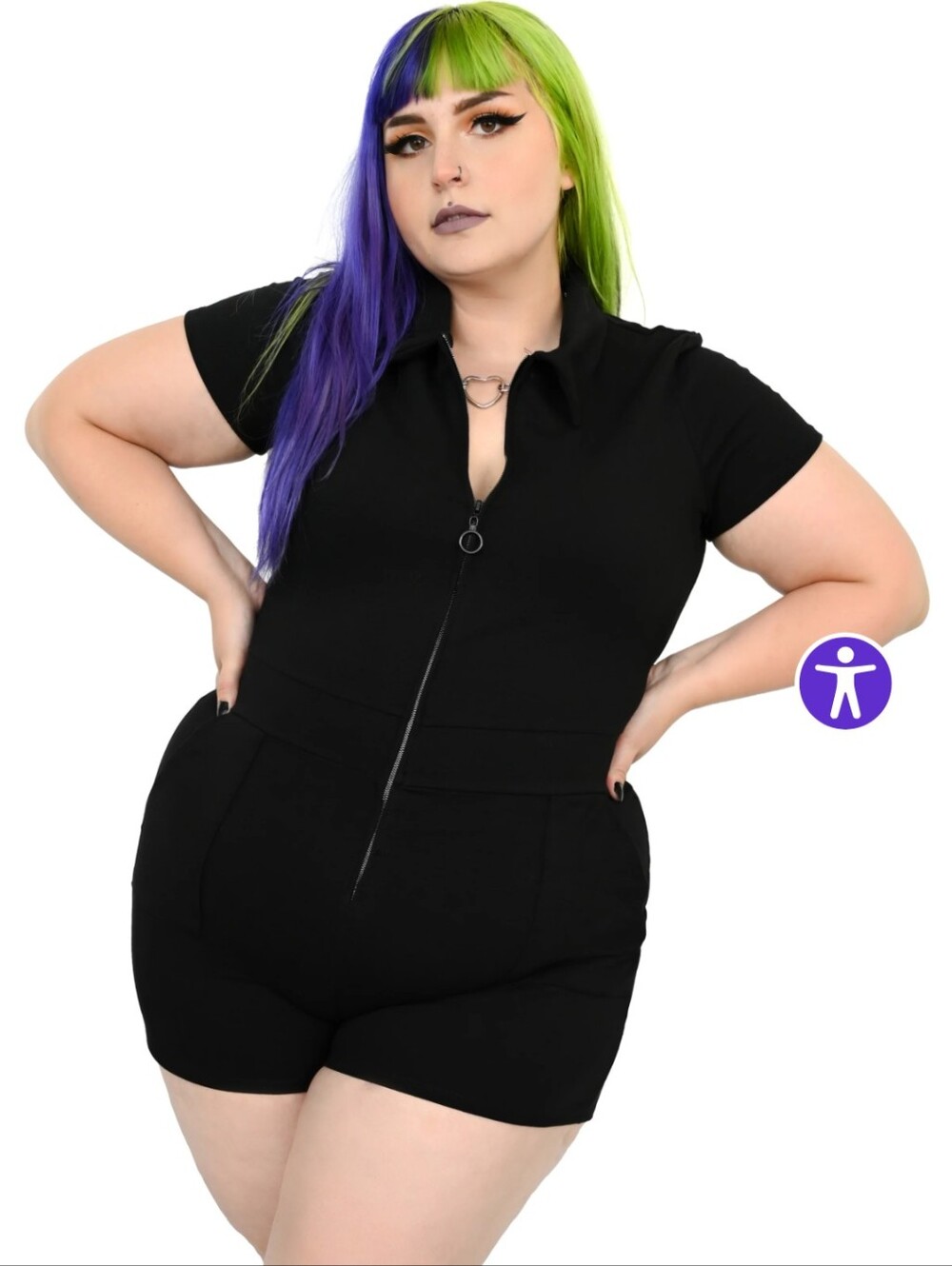 Foxblood Jamie Lee Zip Up Romper